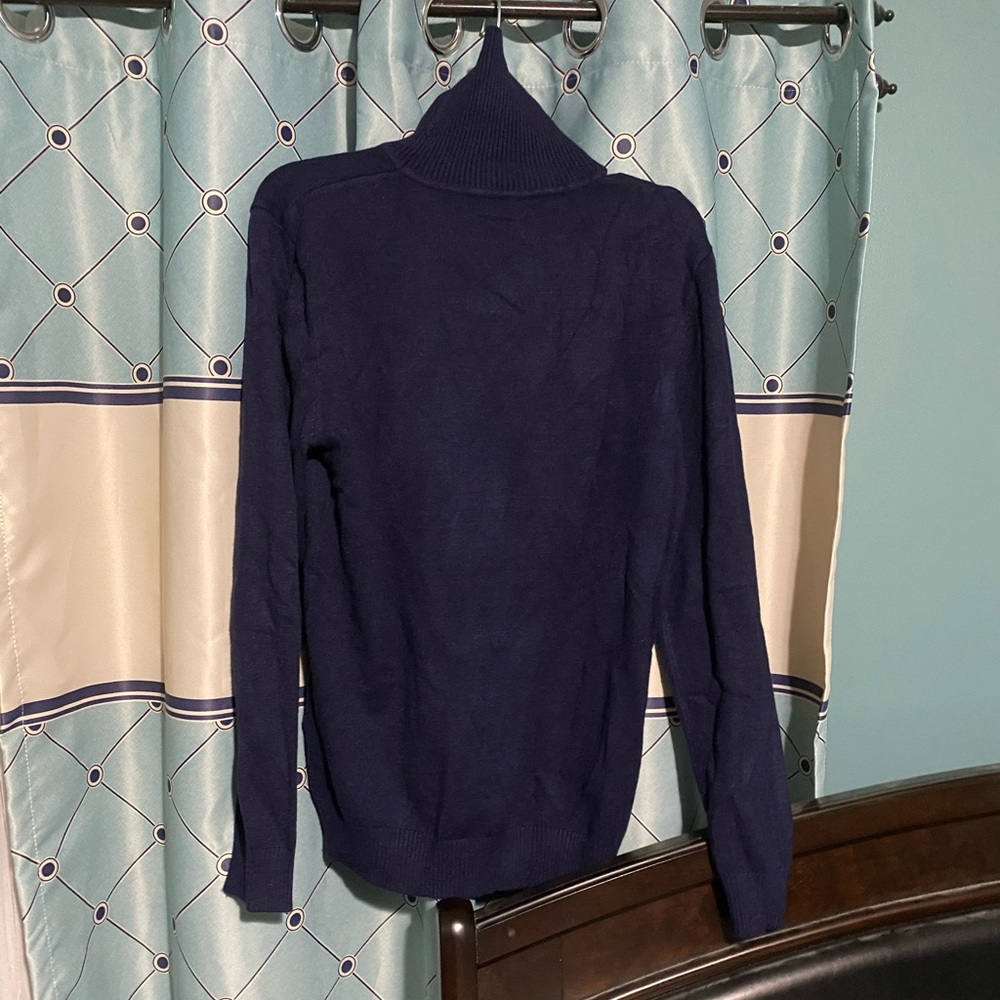 Navy turtle neck